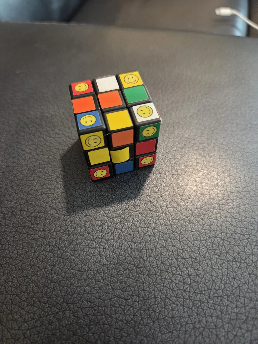 Smiley Face Small Rubiks Cube